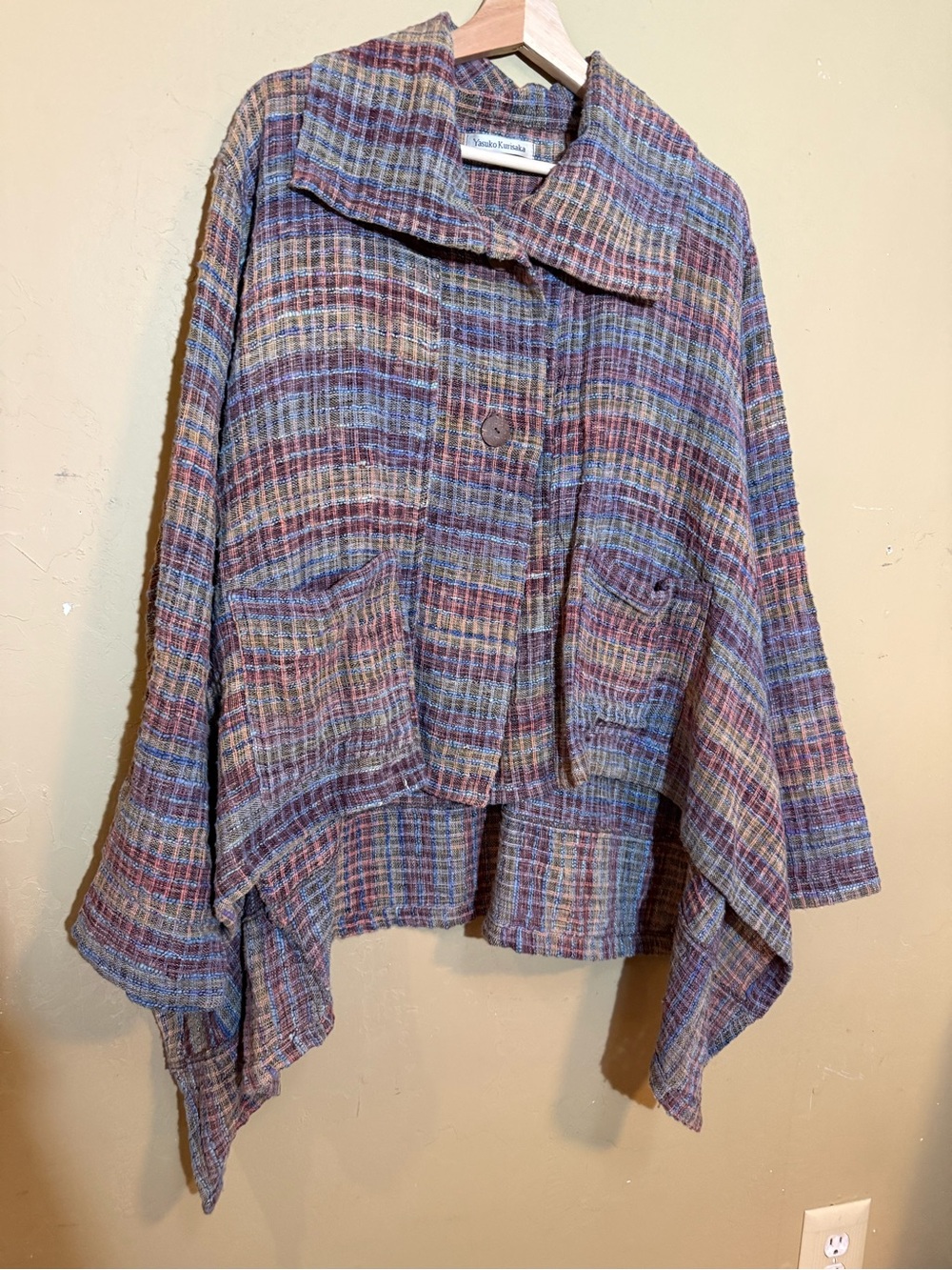 Yasuko Kurisaka Cotton Jacket Cardigan One Size